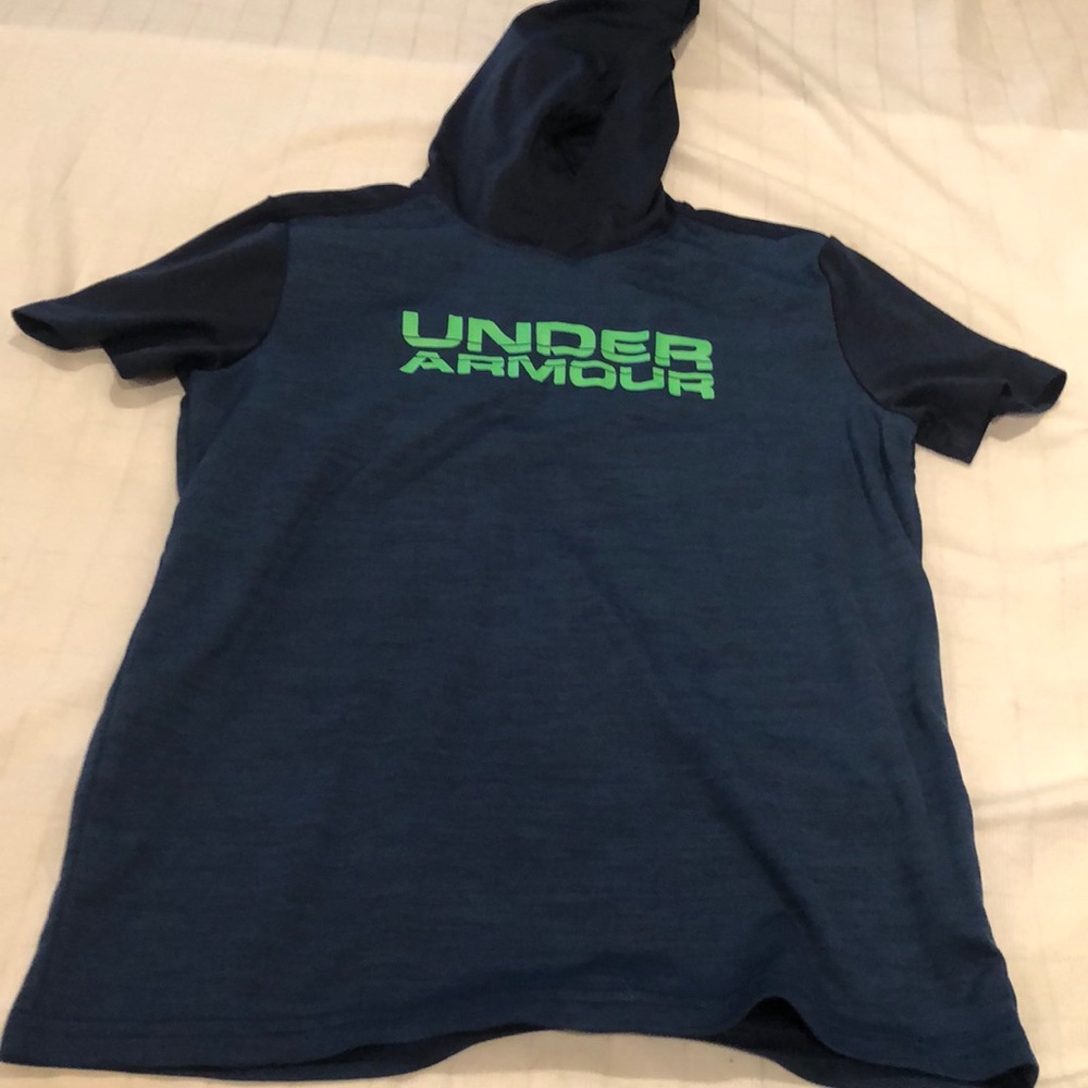 Boys Under Armour Hooded T Shirt